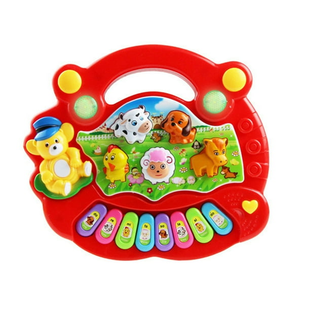 Instrumento Musical Juguete Bebé Niños Granja Dibujos Animados Piano Desarrollo Musical Juguetes Educativos Niños Regalo Kearding WJ4158-01B