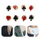 thumbnail image 5 of 8 insignias de moda con personalidad, divertidas, con forma de corazón rojo y ciruela, cuadradas, para naipes (estilo aleatorio), 5 of 7