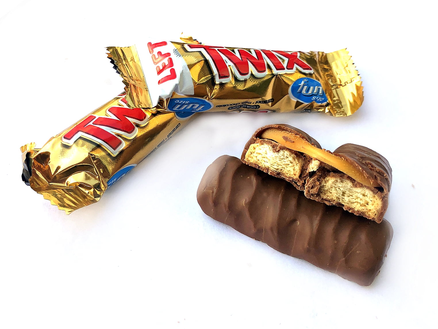 Twix Caramels Fun Size, Minis Chocolate Bar Candy Bulk - 2 Pounds