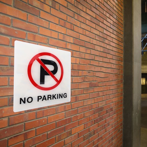 HINTRMENT No Overnight Parking Signs Acrylic Warning Sign Multi Color for Restaurant Doorway 1Pack