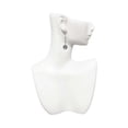 thumbnail image 2 of Silvertone Faith in Circle Crystal Madison Leverback Earrings, 2 of 2