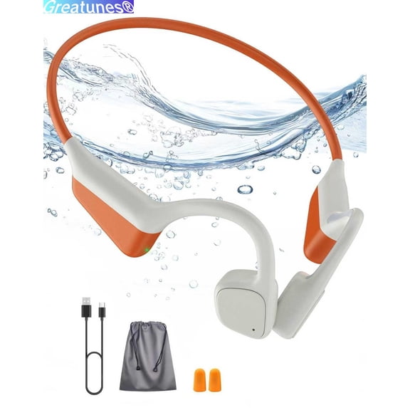 Bone Conduction Headphones, Open Ear Bluetooth 5.4 Wireless Sports Earphones, IPX6 Sweatproof , 18H Playtime, 27g Lightweight, ENC Noise Cancellation, for Running Cycling Gym Workout
