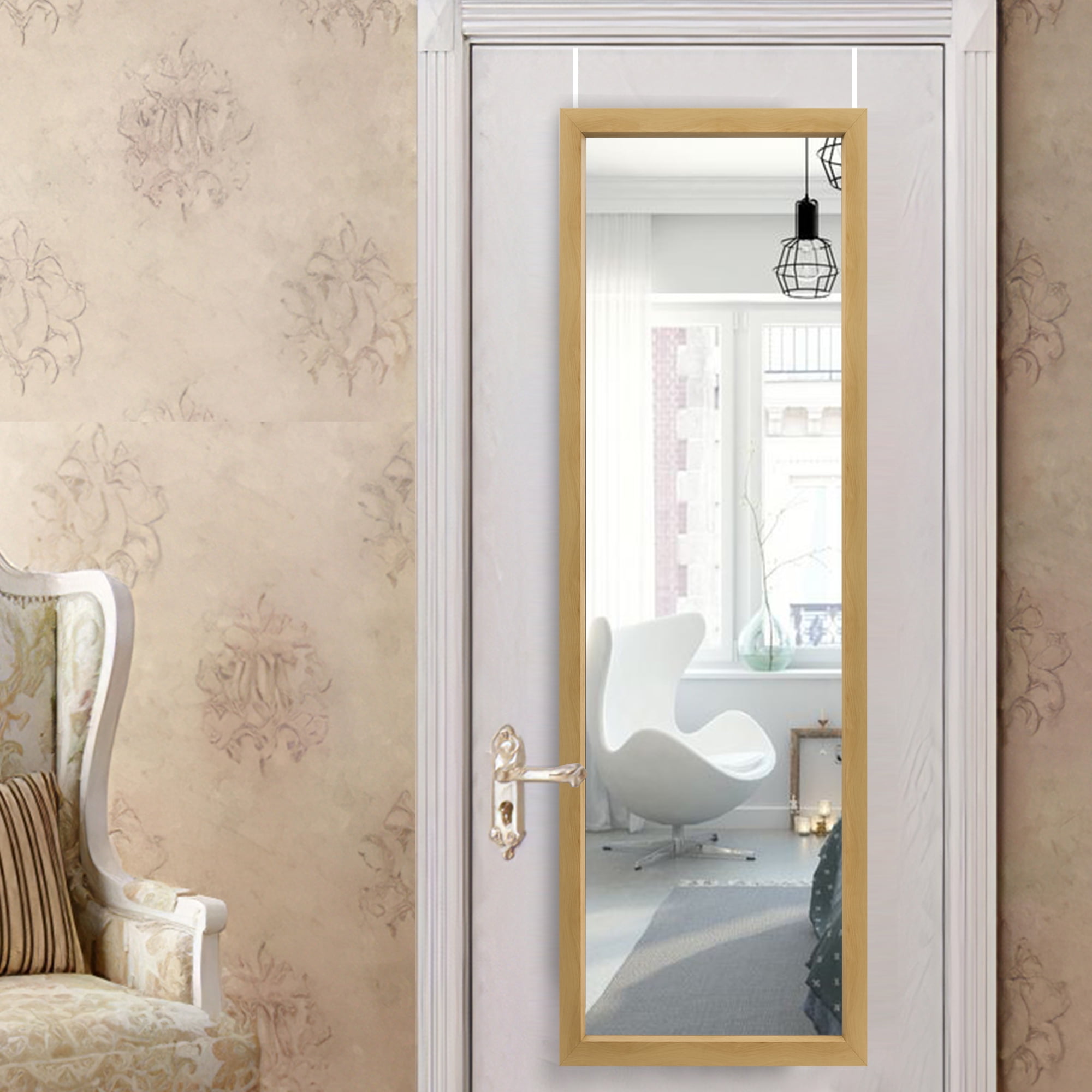 Neutype Door Mirror Full Length Mirror Hanging on the Door Vertically