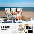 thumbnail image 5 of Honeii Three Goldfish Watercolor Splash for Tote Bag with Adjustable Strap,Beach Bag, Waterproof Sandproof Beach Tote Bag, Large Capacity Foldable Beach Bags, 5 of 7