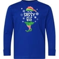 thumbnail image 3 of Inktastic Funny Christmas I'm the Sassy Elf with Shoes and Hat Long Sleeve Youth T-Shirt, 3 of 5