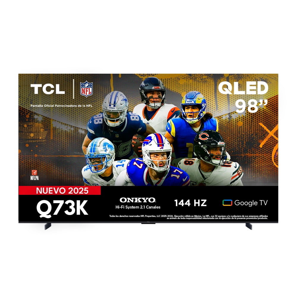 TV TCL Pantalla 98 Pulgadas QLED Smart Google TV 98Q73K