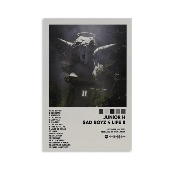 Junior H SAD BOYZ 4 LIFE II Posters & Prints On Canvas Wall Art Poster For Room Decor Unframed 12x18inch(30x45cm)
