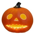 thumbnail image 2 of Dserhfy Halloween Pumpkin Light Spooky Carved Plastic Pumpkin Lantern Light-up Pumpkin Figurine for Outdoor Indoor Porch Room Decoration, 2 of 7
