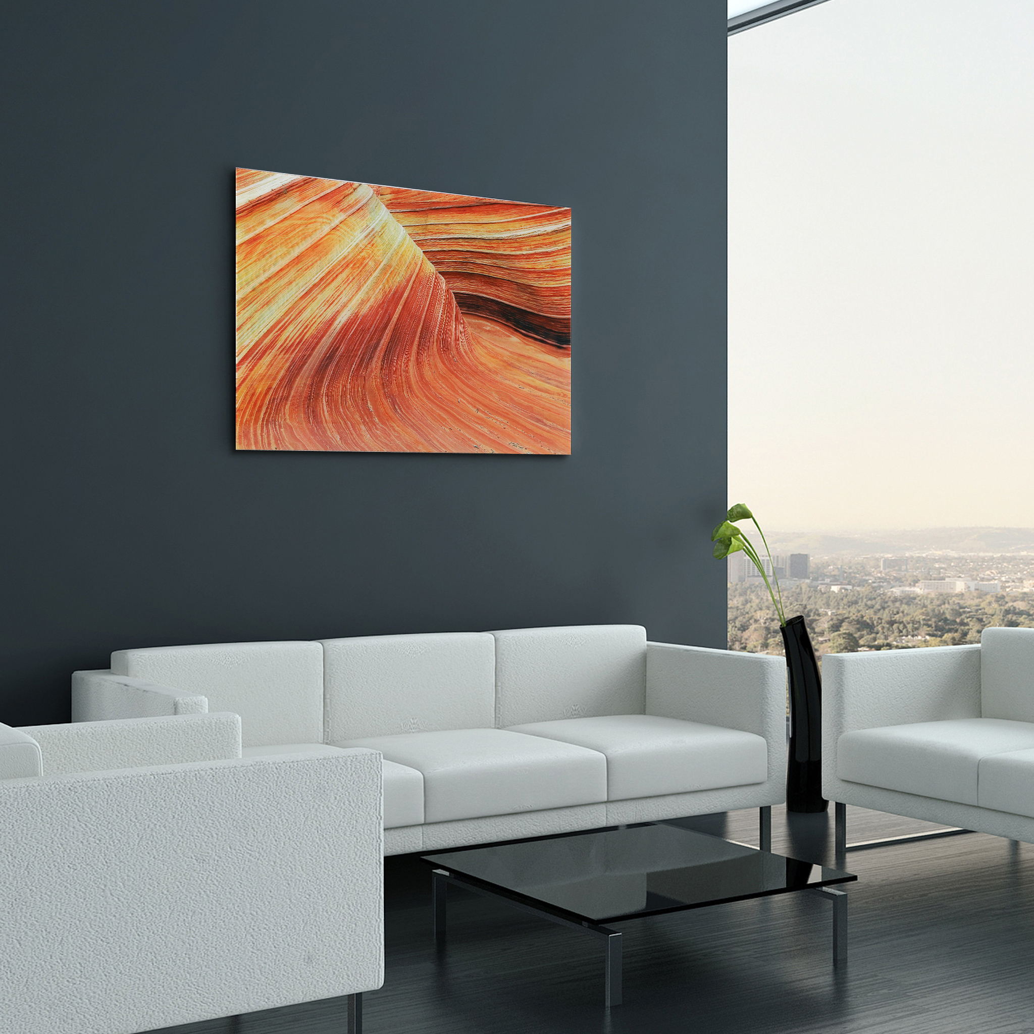 Empire Art Direct Painted Rock Frameless Free Floating Tempered Glass Panel Graphic Wall Art, 32" x 48" x 0.2", Ready to Hang