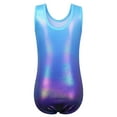 thumbnail image 3 of BAOHULU 3-14Y Girls Gymnastics Leotard Sleeveless Blue Ballet Dancewear, 3 of 5