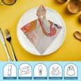 thumbnail image 6 of WYYP Flamingos Cloth Napkins Polyester Gift Cloth Napkin Reusable 6 PCS, 6 of 7
