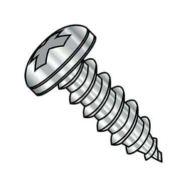 4-24X1/2 Phillips Pan Self Tapping Screw Type AB Fully Threaded 18-8 Stainless Steel (Pack Qty 5,000) BC-0408ABPP188