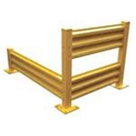 VESTIL GR-F3R-BO-8-YL Structural Guard Rail Bolt -On Style