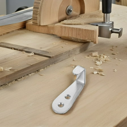 PENIKOKO 2Pcs Metal Bed Ladder Hooks Brackets Stainless Steel for Bunk Beds Heavy Duty Ladder Hardware 11.8x7.9x3.9in