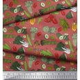 thumbnail image 2 of Soimoi polyester Crepe Fabric Dot & Mix Vegetable Print Fabric by Yard 42 Inch Wide, 2 of 3