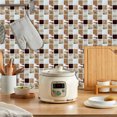 thumbnail image 3 of nipocaio Frosted Cubic Membrane Tile Mosaic Sticker DIY Decorative Waterproof Wall Sticker Kitchen Murals - Wall Stickers - Cement Tiles Adhesive Mural - Wall Stickers, 3 of 5
