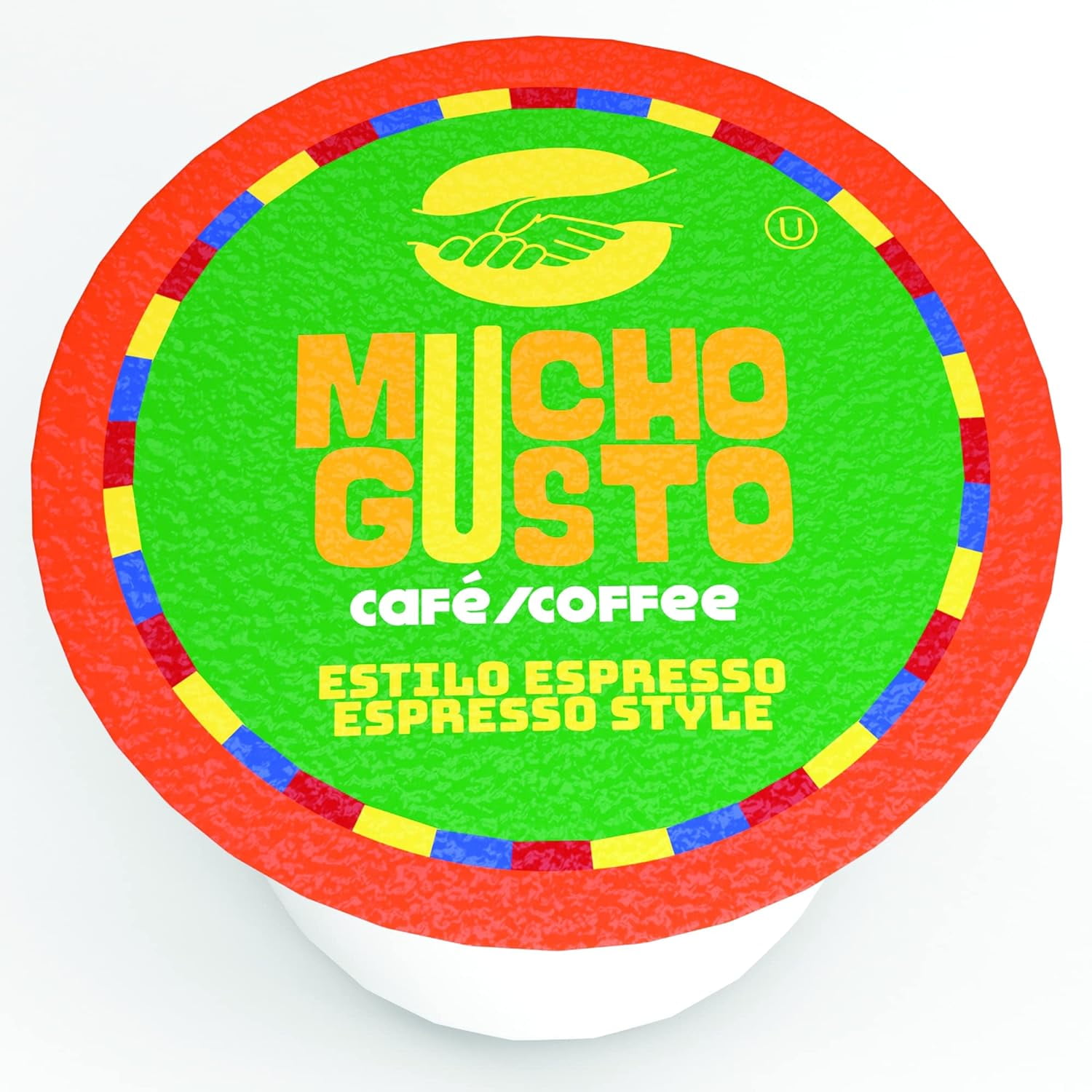 Mucho Gusto Espresso Coffee Pods, Made of 100% Ground Arabica Coffee Beans, 40-Pack