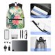 thumbnail image 4 of Easygdp Tropical Flowers Mochila Casual para Portátil, Mochila para Escuela, Viajes, Negocios, 4 of 6