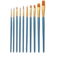 thumbnail image 1 of Blue Acrylic Paint Brush Set 10 Pcs Nylon Hair Brushes For All Purpose Oil Blue, 1 of 4