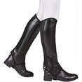 thumbnail image 3 of Saxon Easy Care Half Chaps pair Color: Black Size: XLarge, 3 of 3