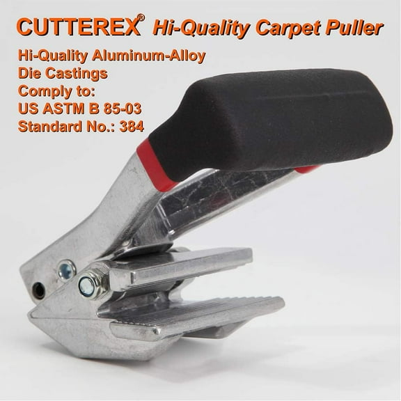 Carpet Puller with Die-Cast Aluminum Clamps for Installation & Removal