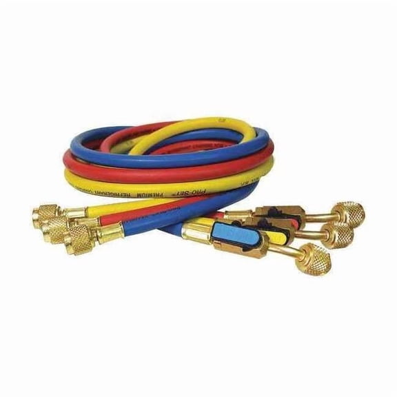Pro-Set Hose Set,5 ft L,Blue/Red/Yellow,800 psi HP5E