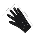 thumbnail image 2 of Luxshiny 1Par Guantes Negros Para Patinaje Artístico Con Ajuste Antideslizante Y Con Rhinestones, 2 of 6