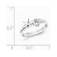 thumbnail image 2 of White Sterling Silver Sets Themed Cubic Zirconia CZ Clear Ring Band, 2 of 2