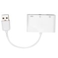 thumbnail image 2 of Adaptateur 3 en 1, Large Compatibilité USB3.0 à 3,5 Mm pour Divers Appareils Intelligents, 2 of 8