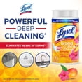 thumbnail image 3 of Lysol Disinfecting Wipes, Mango Hibiscus, Thick Strong Wipe, Kills 99.99% of Viruses & Bacteria, 75 Count, 3 of 16