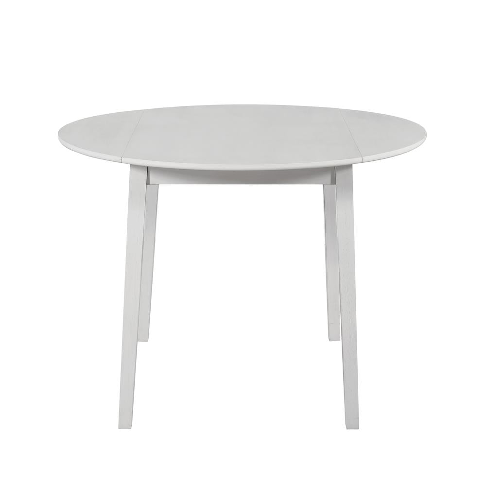 Steve Silver Naples White Wood Drop-leaf Dining Table