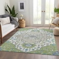 thumbnail image 6 of Addison Rugs Mayfield Premium Machine Washable Traditional Oriental Aloe Rectangle Rug, 10' x 14', 6 of 6