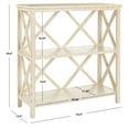 thumbnail image 2 of SAFAVIEH Liam Duo X-Back 2 Tier Open Bookcase, Vintage Cream, 2 of 5
