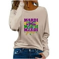 thumbnail image 2 of Xuyuer Carnival Womens Long Sleeve Shirts Fall Outfits 2025 Tops Fashion Clothing Crewneck Tee Blouses, 2 of 5