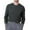 Gray, variant on DeHolifer Tunic Tops for Men Crewneck Button Long Sleeve Solid Color Loose Pullover Tops Black XL