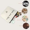 thumbnail image 7 of Unique Bargains 1Pc Large Durable Storaging Gift Organizer Makeup Bag for Toiletry Beige, 7 of 7