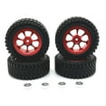 thumbnail image 1 of ZheElen 1/12 Plastic Wear-resistant Wheel Rims Tyre For MN MN128 MN86 G500 RC Car Part RC Car Accessories Replacement Parts Red, 1 of 6