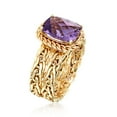 thumbnail image 3 of Ross-Simons 3.00 Carat Amethyst Woven Ring in 14kt Yellow Gold, Women's, Adult, 3 of 5