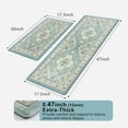 thumbnail image 2 of Boho Anti Fatigue Kitchen Mats Sets 2 Piece Non Skid Kitchen Mats for Floor Cushioned Kitchen Rugs and Mats Waterproof Ergonomic Comfort Standing Mat Runner for Kitchen,Home,Office,Laundry, 2 of 6