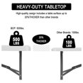 8ft Heavy Duty Portable Folding Table Plastic Dining Table Indoor