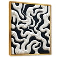 thumbnail image 2 of Designart "Monochrome Maze Design I" Abstract Floater Framed Wall Art Prints, 2 of 5
