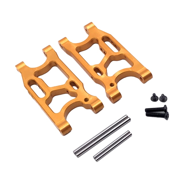 maskred RCGOFOLLOW Aluminum Alloy Enhanced Rear Lower Suspension Arm Rc Rear Lower Suspension Arm For 1/14 Wltoys 144001 Orange