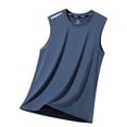 thumbnail image 6 of ZUKMRJPC Mens Casual Tank Tops Crewneck Solid Color Breathable Sleeveless Shirts Loose Fit Lightweight Muscle Gym T Shirts Tank Top for Men, 6 of 7