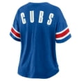 thumbnail image 5 of Women's Fanatics Royal Chicago Cubs Curl Route T-Shirt, 5 of 5