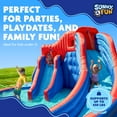 thumbnail image 6 of Sunny & Fun Fun Water Slide Park with Blowup Pool & Pump for Kids Water Play, 6 of 10