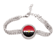 thumbnail image 1 of Egipto, país, nombre de la bandera Pulsera de tobillera de cadena de tenis, joyería de diamantes, 1 of 3