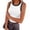 04-Cow Pattern, variant on Women's Scallop Trim Ribbed Knit Tank Top, Round Neck Sleeveless Fitted Camisole, Solid Color Slim Basic Layering Top for Daily Casual Wear 08-White XL