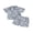 Gray Blue-Dinosaur, variant on BemeyourBBs Toddler Baby Boy Summer Clothes Baby Boy Cotton 2 Piece Outfit Dinosaur Bus Lobster Print Short Sleeve Button Down Shirt with Elastic Waist Shorts Set Toddler Boys Summer Outfit