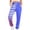 b_Blue Sports Pants, variant on Sweatpants for Women Drawstring High Waist Striped Gradient Cinch Bottom Sports Pants Baggy Workout Fleece Joggers Lounge Pants Navy L