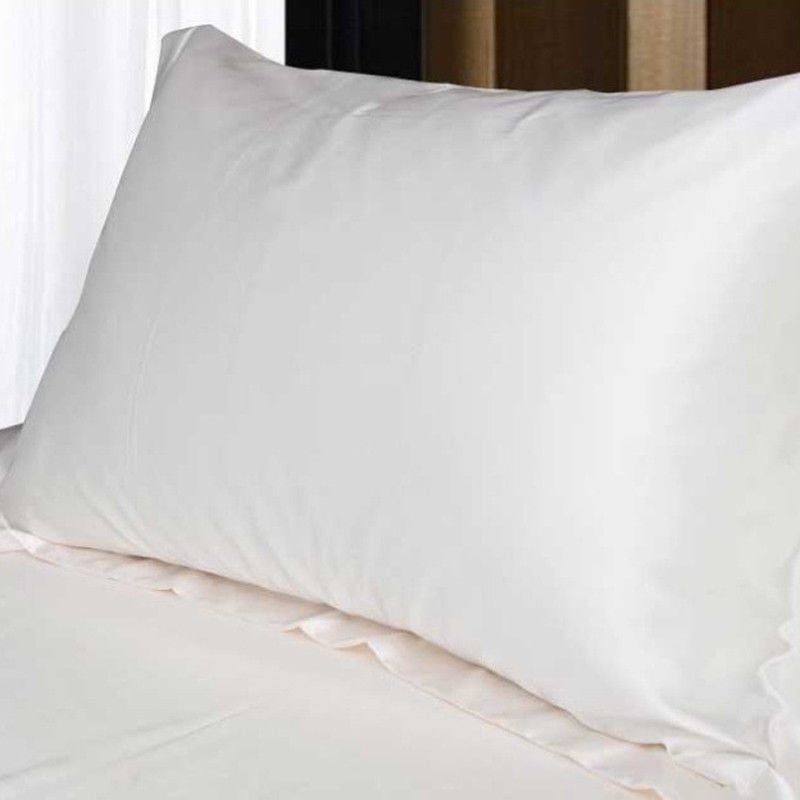 Long Pillowcase Hotel Bed Pillow Cover Home Cotton  Plain Color Soft Breathable